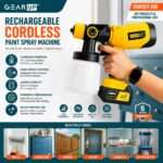 GearUP Rechargeable Cordless Paint Spray Machine