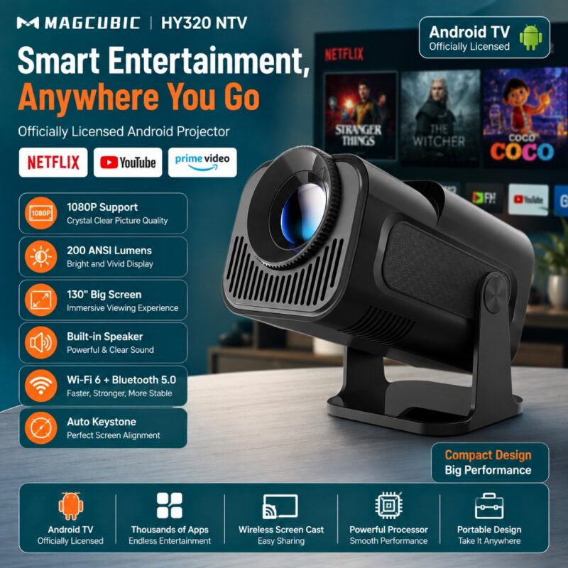 Magcubic HY320 NTV Android Projector