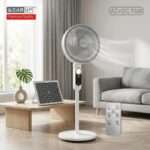 Rechargeable BLDC Solar Stand Fan (2)