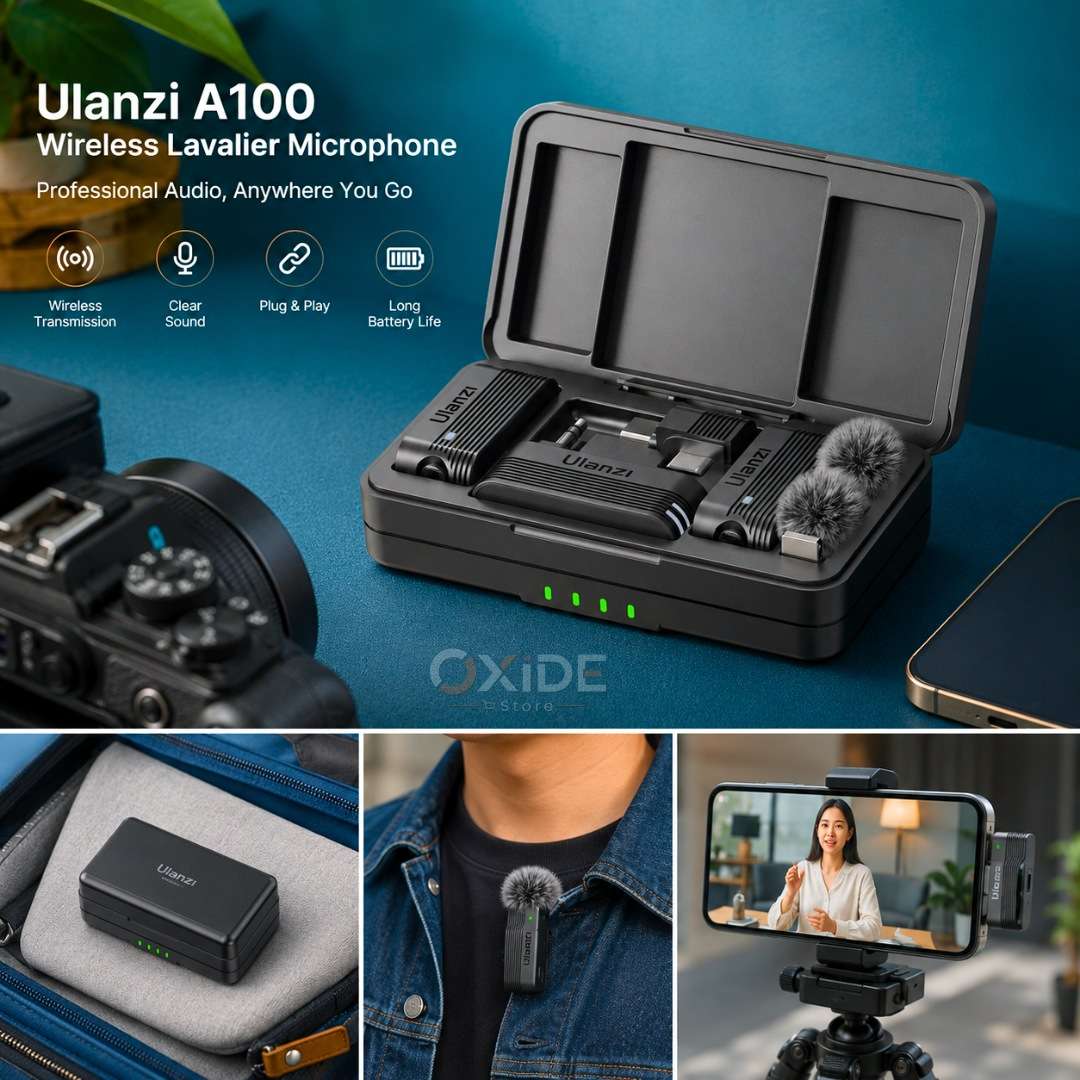 Ulanzi A100 Wireless Lavalier Microphone