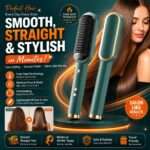 Electric Hair Straightener Comb and Styling Brush